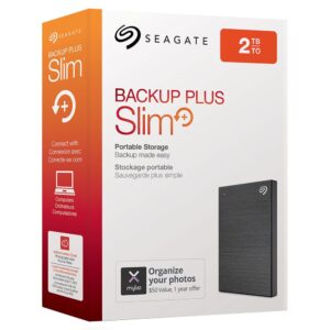 Seagate 2TB Backup Plus Slim Portable Hard Disk