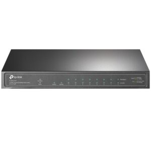 TL-SG1210P 10-Port Gigabit Desktop Switch with 8-Port PoE+.