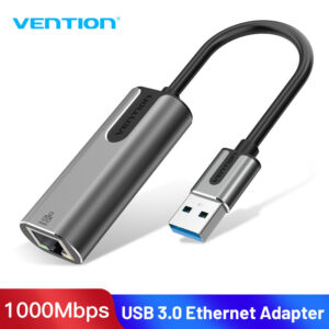 Vention USB 3.0-A to Gigabit Ethernet Adapter Gray 0.15M Aluminum Alloy Type
