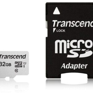 Transcend 32GB microSD w/ adapter UHS-I U1, TS32GUSD300S-A